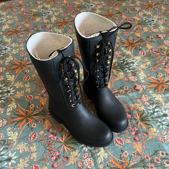 Sam Edelman Kay Lace Up Rain Boots - Picture 7 of 14